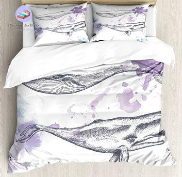 Housse de Couette Baleine Blanche